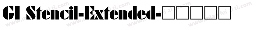 GI Stencil-Extended字体转换